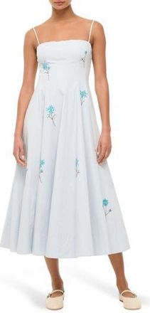 Staud Wylie Embellished Midi Sundress in White Dandelion Sky at Nordstrom Rack, Size 10