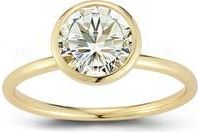Glaze Jewelry Round Moissanite Solitaire Ring in Gold at Nordstrom Rack, Size 8