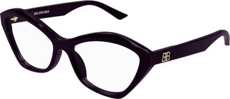 Balenciaga Violet Brillenmontuur Bb 0341O - unisex - Brillen - Paars - 56 MM - Accessoires
