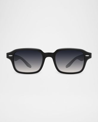 Barton Perreira Men & apos;s Remi Acetate Rectangle Sunglasses