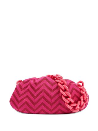 Missoni large Zigzag-pattern clutch bag - women - Cotton - One Size - Pink
