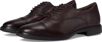 Rockport Keefe Mens Shoes Dark Brown Leather : 8.5 W (EE)