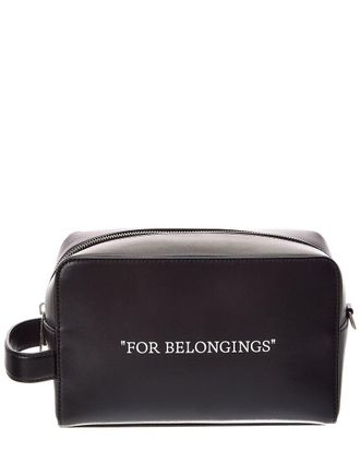 Off-white Bookish Leather Pouch