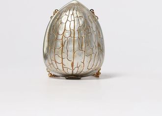 J.W.Anderson Clutch Walnut JW Anderson in resina cromata