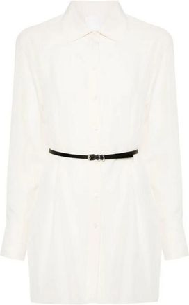Givenchy Long Shirt With Voyou Belt Ecru, Brand Size 36 (US Size 2)