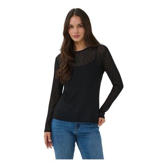Kaffe Allison T-Shirt - - Tops - Donna - Nero - XL