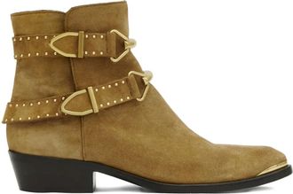 Isabel Marant Stivali Zalya con fibbia - Marrone