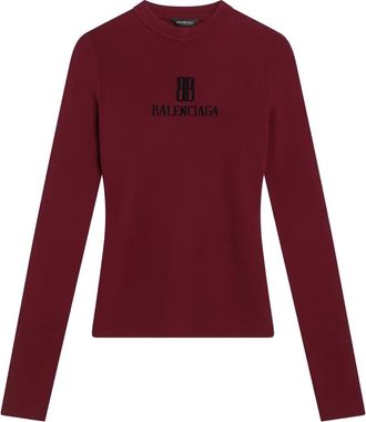 Balenciaga Maglione con logo - Rosso