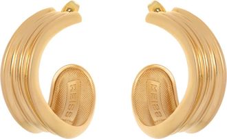 Reiss Flavia Fluid Hoop Earrings in Gold Tone at Nordstrom