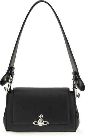 Vivienne Westwood Womens Shoulder Bag Orb Black Thermoplastic Polyurethane