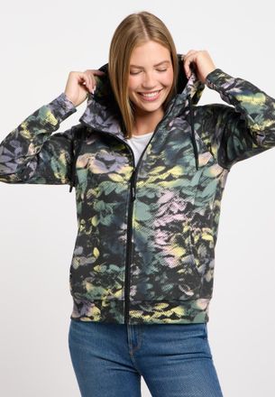 Ragwear Sweatshirt RAGWEAR FLLAWIA PRINT, Damen, Gr. XXL, schwarz combo, Sweatware, Obermaterial: 70% Baumwolle, 30% Polyester, bedruckt, normal, Rundhals, Sw