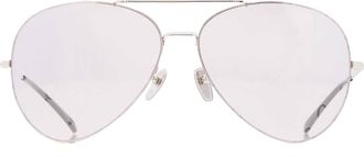 Gucci Silver Logo Flash Pilot Mens Sunglasses GG2172S 001 65
