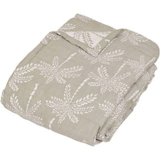 Atmosphera Atmosphera - Copriletto nuvia verde celeste 260x240cm cr&eacute;ateur dint&eacute;rieur