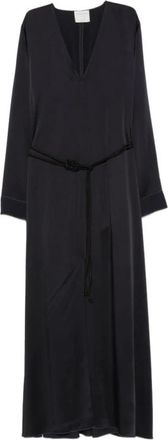 Forte_Forte Dames, Jurken, Blauw, Maat: L