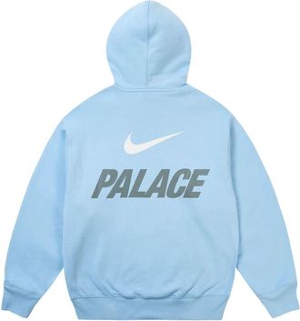Nike x Palace Font Swoosh Hood Sky Blue P28NHD004