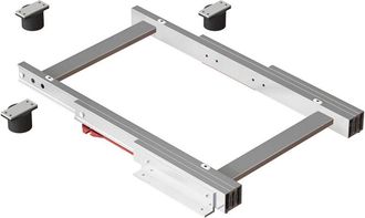 Emuca Emuca Gu&iacute;as Para Mesa Deslizante Corner, Aluminio, Anodizado Inox