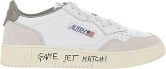 Autry Medalist Lage Leren Sneakers - Heren - Sneakers - Wit - 44 EU - Leer - Schoenen