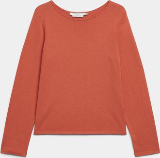 Contemporaine Womens Fine-knit boat-neck sweater