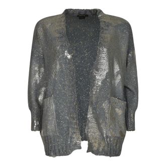 Avant Toi Cardigans, female, Gray, Size: S Elegant Sweaters Collection