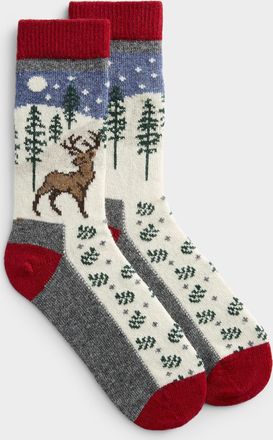 Simons Womens Animal wool socks Made in Portugal