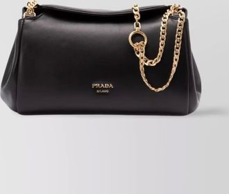 Prada bucket small lamb leather shoulder bag