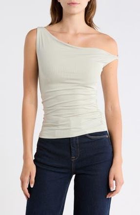 Blu Pepper Off The Shoulder Top in Light Olive at Nordstrom Rack, Size Medium