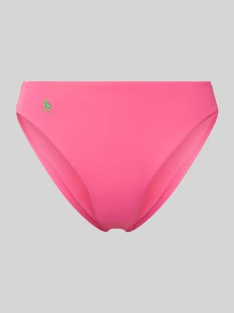 Polo Ralph Lauren Bikini-Hose mit Logo-Stitching in Pink, Gr&ouml;&szlig;e XL