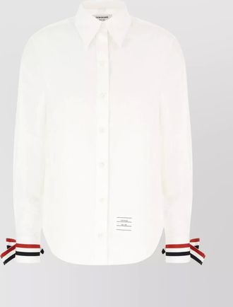 Thom Browne poplin shirt ribbon detail