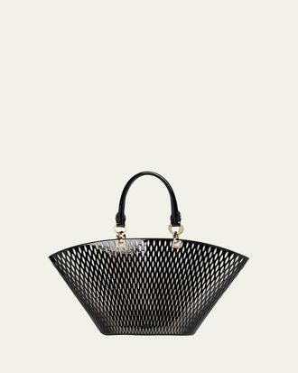 Tom Ford Cut Out Patent Leather Medium Tote Bag