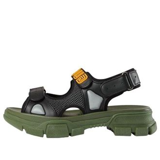 Gucci Sandal Sega Black Green 546064-DIR10-1065