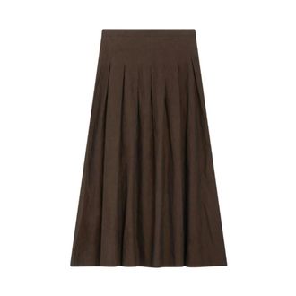 Pantaloni Torino Midi Skirts, female, Brown, Size: S Doris Midi Skirt
