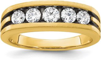 Diamond2Deal 14k Yellow Gold Lab Grown Diamond Wedding Band Ring 1Ct Clarity- VS Color- G-H