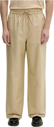 Karl Lagerfeld Wijde broek - Heren - Wijde Broeken - Beige - S - Katoen - Broeken