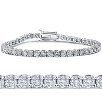 Pompeii3 6 1/4ct Lab Grown Diamond Tennis Bracelet 14K White Gold