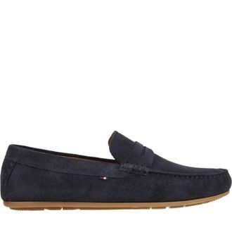 Tommy Hilfiger Schoenen, Heren, Blauw, 44 EU, Su&egrave;de, Su&egrave;de Driving Loafer