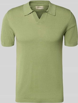 Blend Regular Fit Poloshirt in Strick-Optik Modell Bray in Oliv, Gr&ouml;&szlig;e 3XL