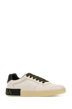 Dolce & Gabbana Cs2392a0218 8s522 Biancokaki Agnello Vitello Sneaker