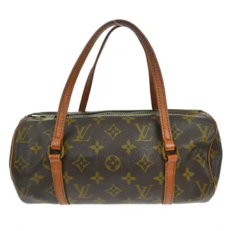 Louis Vuitton Papillon Handbag Monogram Canvas Brown Canvas Handbag (Pre-Owned)