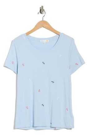 C&C California Karlie Scoop Neck T-Shirt in Skyway Anchors at Nordstrom Rack, Size X-Large