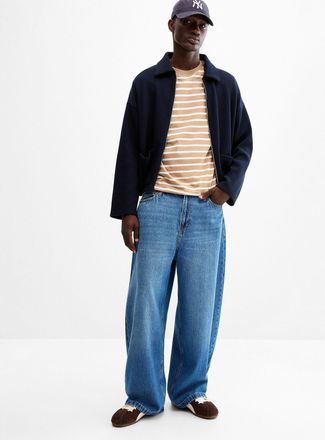 Jack & Jones Mens Medium-blue jean Barrel fit
