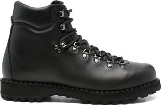 Diemme Leren veterlaarzen - Zwart