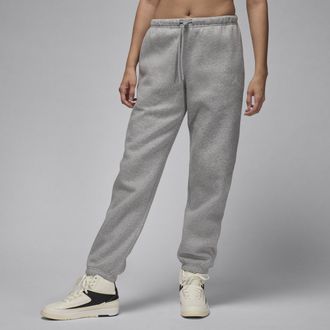 Nike Jordan Womens Jordan Brooklyn Fleece Pants in Grey | FV7077-063