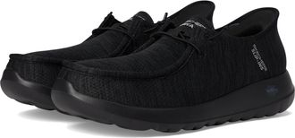 Skechers Mens Slip Ins Go Walk Max Free Hands Sneaker, Black, 7.5 UK