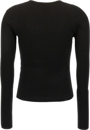 Alexander McQueen Womens Black Wool Cardigan Clothing
