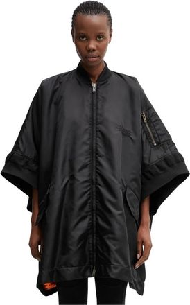 Maison Margiela Oversized Jas - Dames - Ponchos - Zwart - S - Jassen