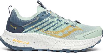 Saucony Womens Ride Trail Sneaker In Jade Mirage