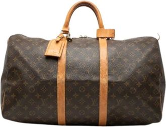 Louis Vuitton Pre-owned Weekend Bags, female, Brown, Size: ONE SIZE Pre-owned Keepall 50