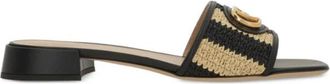 Valentino Garavani VLogo Signature Slide - Dames - Muiltjes - Zwart - 36 EU - Schoenen
