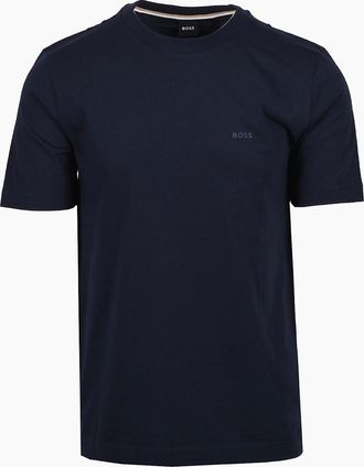 HUGO BOSS Mens Boss Black THOMPSON 01 T-SHIRTS DARK BLUE - Navy - Size: 42