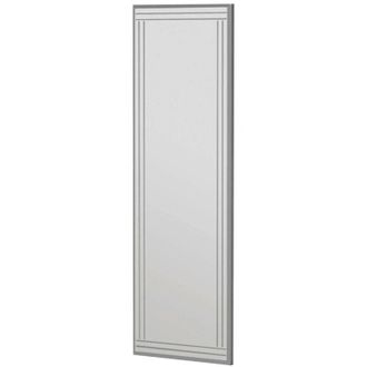 Dmora Specchio Pleione, Specchiera, Articolo darredo a muro, Decorazione con specchio, 40x2h120 cm, Bianco, con imballo rinforzato, con imballo rinforzato